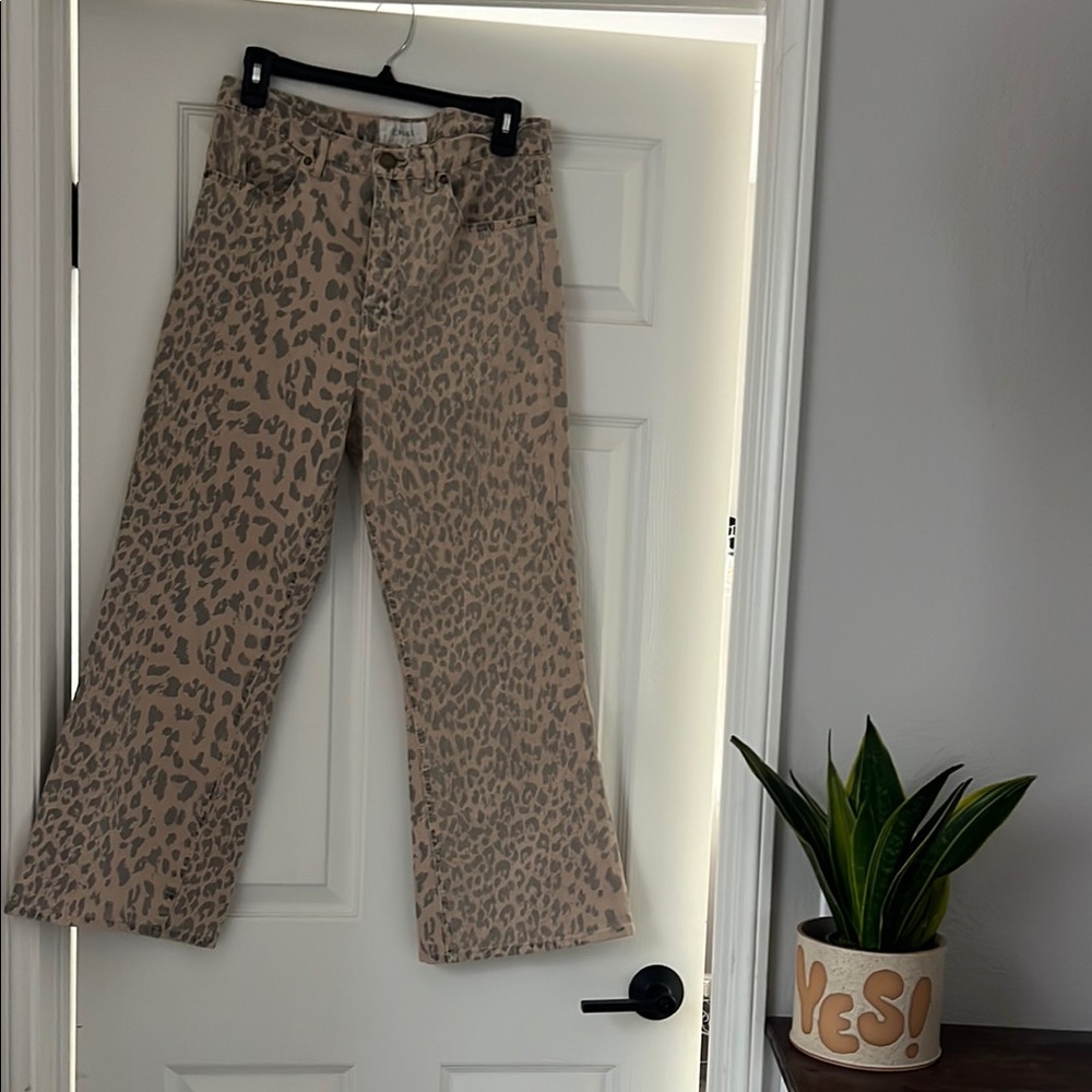 The GREAT. Leopard Print Women Jeans
